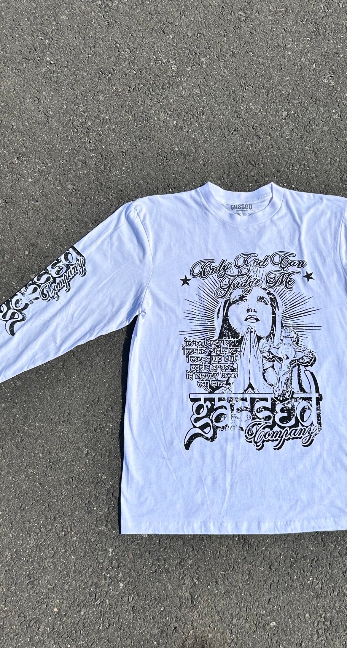 Gassed Company Only God Can Judge Me Long Sleeve Tee